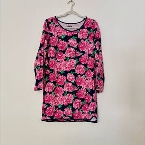 Mud Pie lightweight sweatshirt dress floral M L